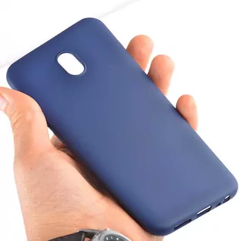 Microsonic Matte Silicone Xiaomi Redmi 8A Kılıf Lacivert