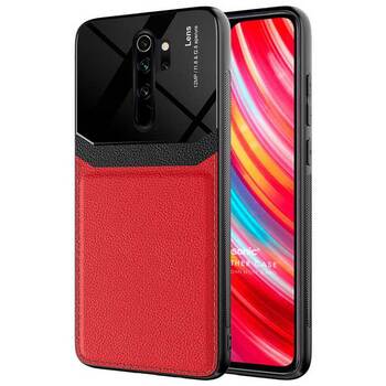 Microsonic Xiaomi Redmi Note 8 Pro Kılıf Uniq Leather Kırmızı