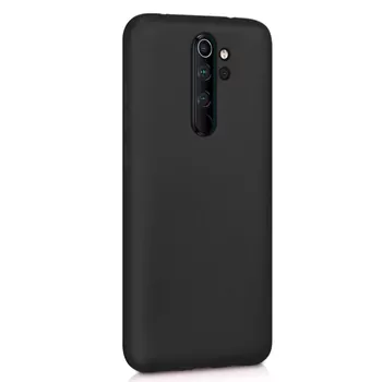 Microsonic Matte Silicone Xiaomi Redmi Note 8 Pro Kılıf Siyah