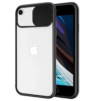 Microsonic Apple iPhone SE 2020 Kılıf Slide Camera Lens Protection Siyah