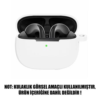 Microsonic Huawei FreeBuds SE 4 ANC Mat Silikon Kılıf Beyaz