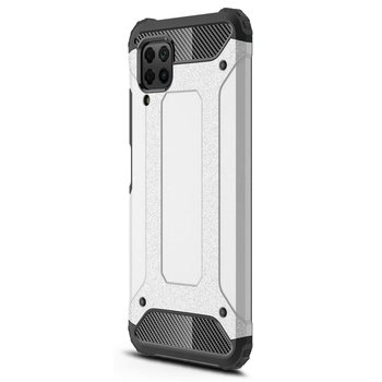 Microsonic Huawei P40 Lite Kılıf Rugged Armor Gümüş