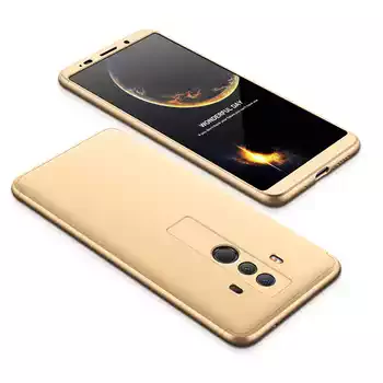 Microsonic Huawei Mate 10 Pro Kılıf Double Dip 360 Protective Gold