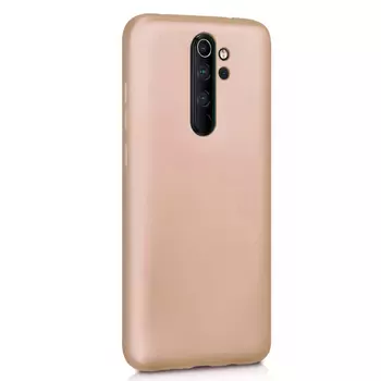 Microsonic Matte Silicone Xiaomi Redmi Note 8 Pro Kılıf Gold