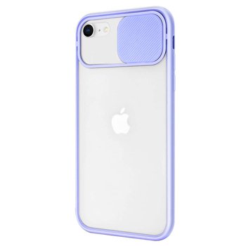 Microsonic Apple iPhone SE 2020 Kılıf Slide Camera Lens Protection Lila