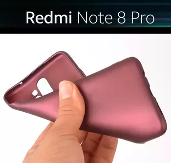 Microsonic Matte Silicone Xiaomi Redmi Note 8 Pro Kılıf Lacivert