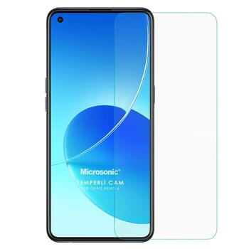 Microsonic Oppo Reno 6 Tempered Glass Cam Ekran Koruyucu