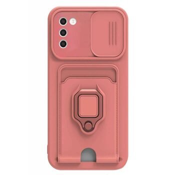 Microsonic Samsung Galaxy A02S Kılıf Multifunction Silicone Pembe