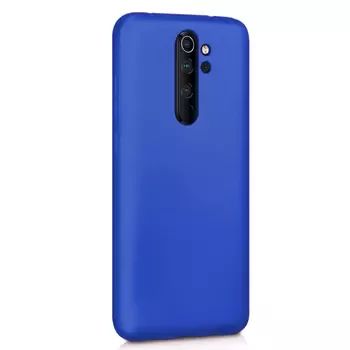 Microsonic Matte Silicone Xiaomi Redmi Note 8 Pro Kılıf Mavi