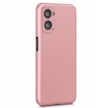 Microsonic Oppo A96 4G Kılıf Matte Silicone Rose Gold