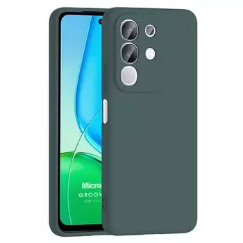 Microsonic Vivo Y29 4G Kılıf Groovy Soft Koyu Yeşil