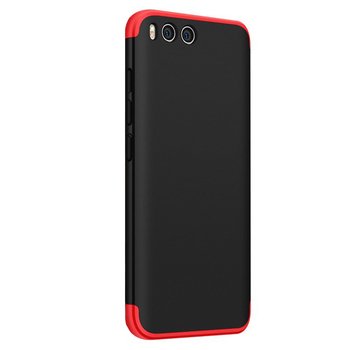 Microsonic Xiaomi Mi Note 3 Kılıf Double Dip 360 Protective AYS Siyah - Kırmızı