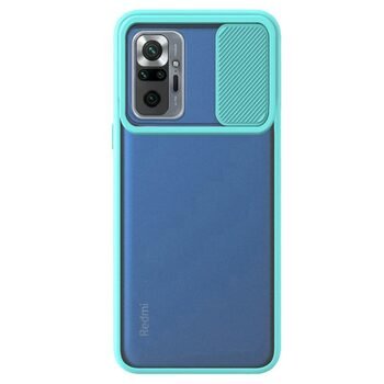 Microsonic Xiaomi Redmi Note 10 Pro Kılıf Slide Camera Lens Protection Turkuaz