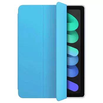 Microsonic Apple iPad Mini 7 Kılıf (A2993-A2995) Slim Translucent Back Smart Cover Mavi