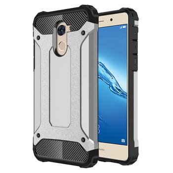 Microsonic Huawei Y7 Prime Kılıf Rugged Armor Gümüş