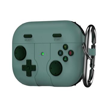 Microsonic AirPods Pro 3 Kılıf Cartoon Figürlü Silikon Retro Gameboy Yeşil