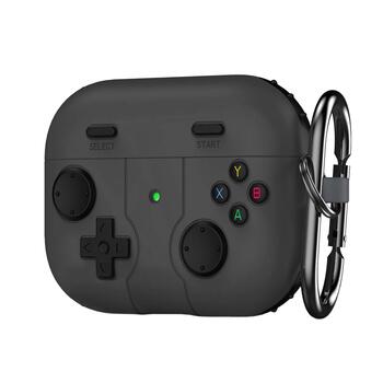Microsonic AirPods Pro 3 Kılıf Cartoon Figürlü Silikon Retro Gameboy Siyah
