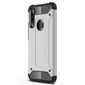 Microsonic Huawei Honor 9X Kılıf Rugged Armor Gümüş