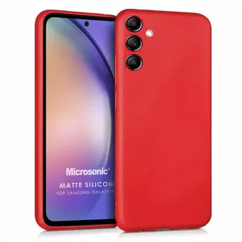 Microsonic Samsung Galaxy A54 Kılıf Matte Silicone Kırmızı