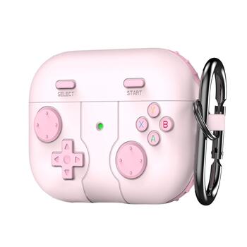 Microsonic AirPods Pro 3 Kılıf Cartoon Figürlü Silikon Retro Gameboy Pembe