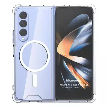 Microsonic Samsung Galaxy Z Fold 4 Kılıf MagSafe Clear Soft Şeffaf