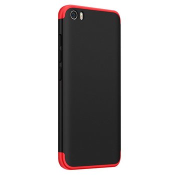 Microsonic Xiaomi Mi5 Kılıf Double Dip 360 Protective AYS Siyah - Kırmızı