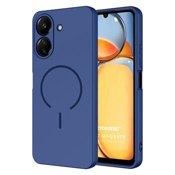 Microsonic Xiaomi Poco C65 Kılıf Zeno MagSafe Lacivert