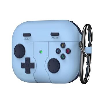 Microsonic AirPods Pro 3 Kılıf Cartoon Figürlü Silikon Retro Gameboy Mavi
