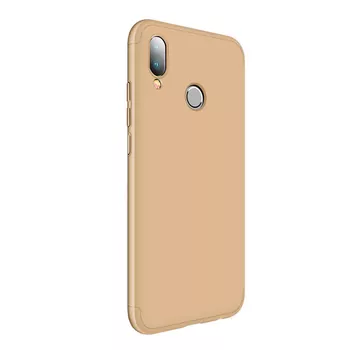 Microsonic Huawei P20 Lite Kılıf Double Dip 360 Protective Gold