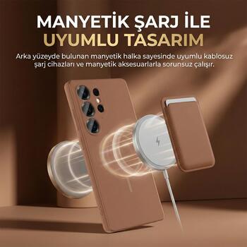 Microsonic Xiaomi Poco C65 Kılıf Zeno MagSafe Gri