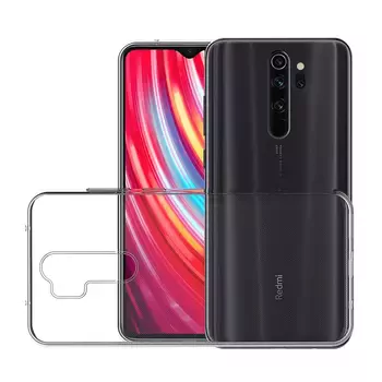 Microsonic Xiaomi Redmi Note 8 Pro Kılıf Transparent Soft Beyaz