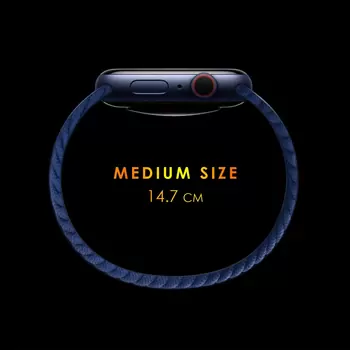 Microsonic Apple Watch Series 11 42mm Kordon, (Medium Size, 147mm) Knitted Fabric Single Loop Pride Edition