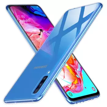 Microsonic Samsung Galaxy A30s Kılıf Transparent Soft Beyaz