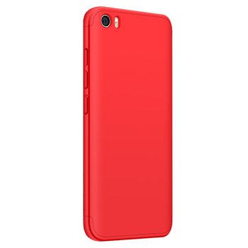 Microsonic Xiaomi Mi5 Prime Kılıf Double Dip 360 Protective AYS Kırmızı