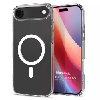 Microsonic Apple iPhone 17 Air Kılıf MagSafe Clear Soft Şeffaf