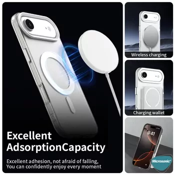 Microsonic Apple iPhone 17 Air Kılıf MagSafe Clear Soft Şeffaf