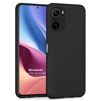 Microsonic Xiaomi Redmi K40 Pro+ Kılıf Matte Silicone Siyah