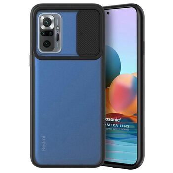 Microsonic Xiaomi Redmi Note 10 Pro Kılıf Slide Camera Lens Protection Siyah