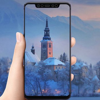 Microsonic Xiaomi Mi 8 SE Kavisli Temperli Cam Ekran Koruyucu Film Siyah