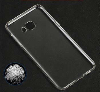 Caseup Samsung Galaxy C7 Pro Kılıf Transparent Soft Beyaz