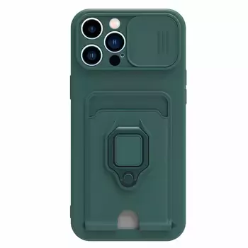 Microsonic Apple iPhone 15 Pro Kılıf Multifunction Silicone Yeşil