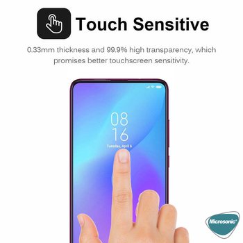 Microsonic Huawei P Smart Pro Invisible Privacy Kavisli Ekran Koruyucu Siyah