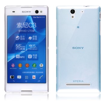 Microsonic Sony X Peria C3 Kılıf Transparent Soft Mavi