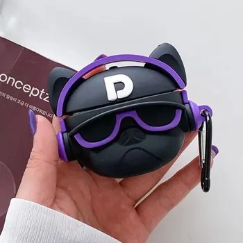 Microsonic AirPods Pro 3 Kılıf Cartoon Figürlü Silikon Crtn-Fgr-Hphp-Bldg-Mr