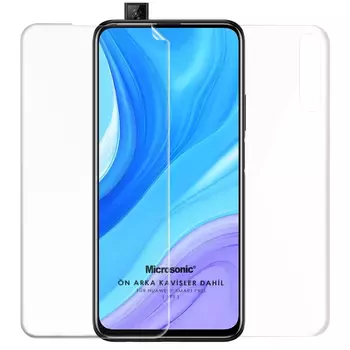 Microsonic Huawei Y9S Ön + Arka Kavisler Dahil Tam Ekran Kaplayıcı Film