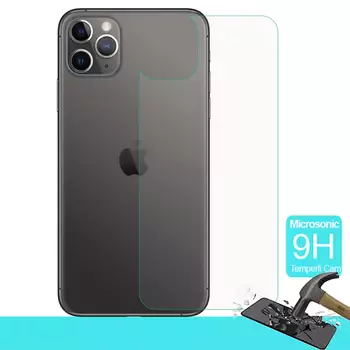 Microsonic Apple iPhone 11 Pro Max (6.5'') Arka Temperli Cam Ekran Koruyucu