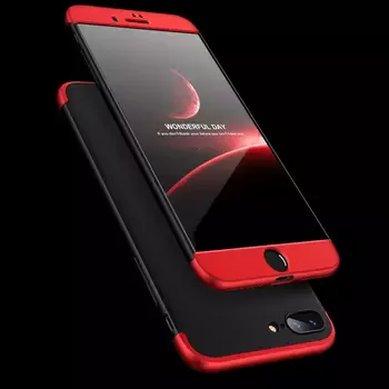 Microsonic Apple iPhone 8 Plus Kılıf Double Dip 360 Protective Lacivert