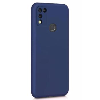 Microsonic Infinix Hot 10 Play Kılıf Matte Silicone Lacivert