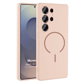 Microsonic Samsung Galaxy S24 Ultra Kılıf Zeno MagSafe Rose Gold