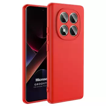 Microsonic Xiaomi Poco X7 Kılıf Groovy Soft Kırmızı